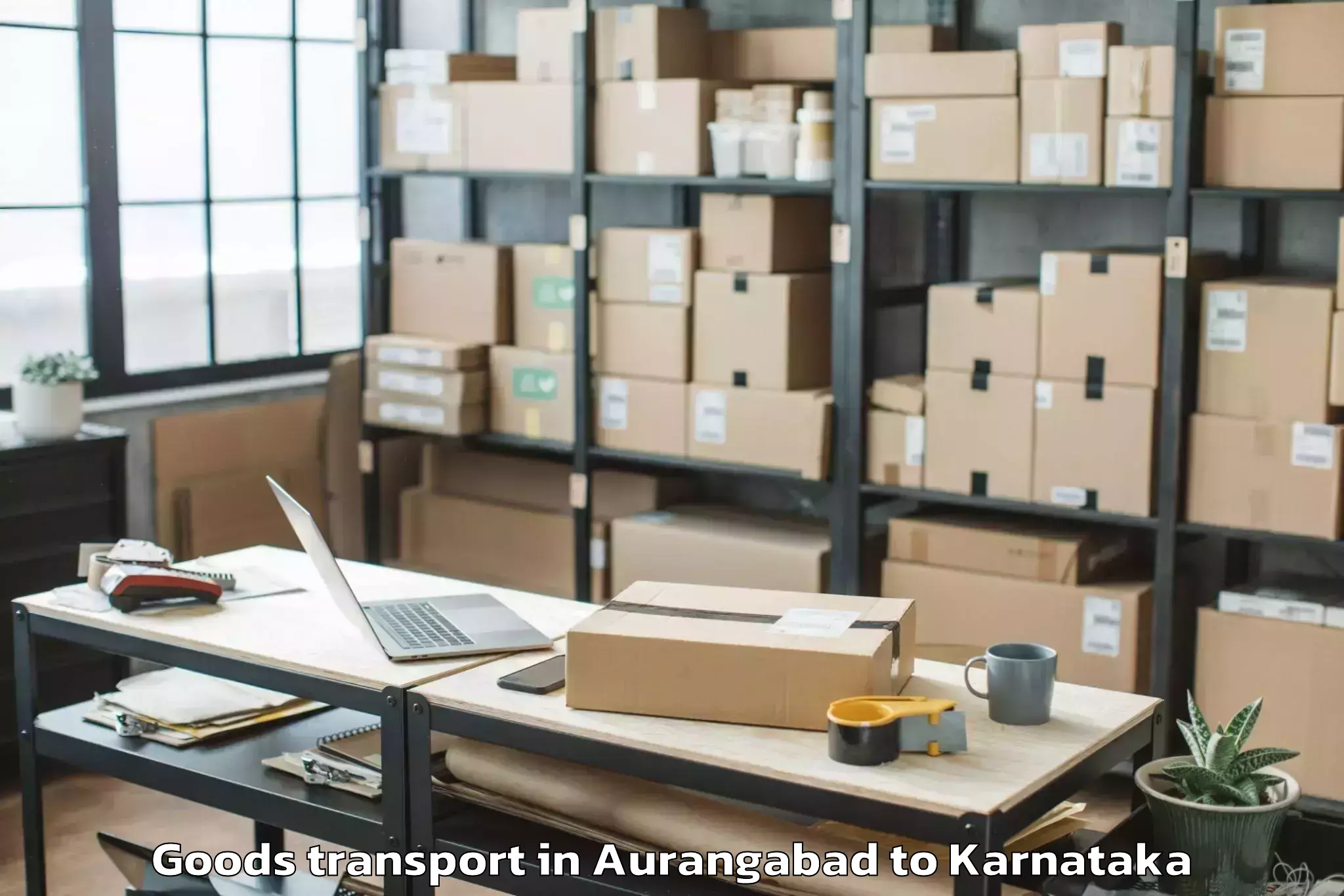 Book Aurangabad to Hoovina Hadagali Goods Transport Online